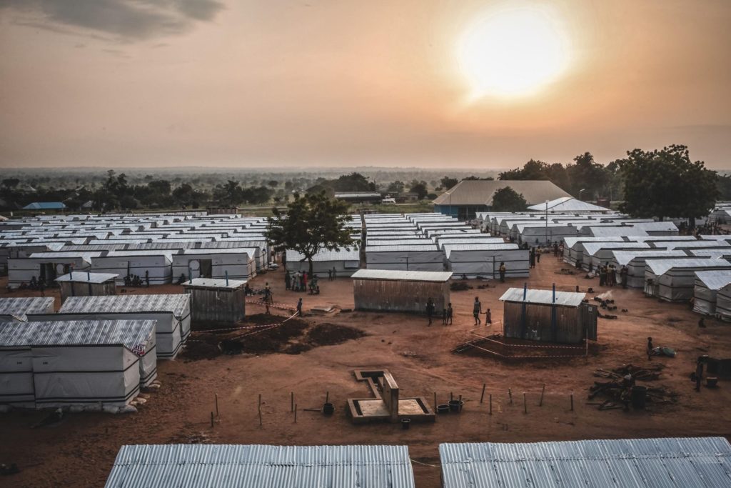 An elevated view of Mbawa IDP camp, from the water tower. Photo: MSF Nigeria