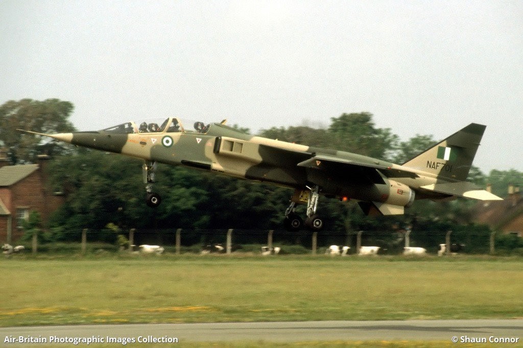 Nigerian Air Force Jaguar jet.